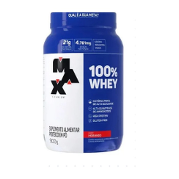 100% Whey — Max Titanium na CSN Rocinha